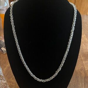 Paparazzi Twisted Silver Necklace
